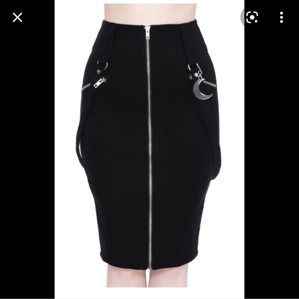 Killstar Darklands Pencil Skirt